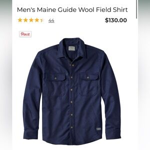 Men's Maine Guide Wool Field Shirt - large TALL